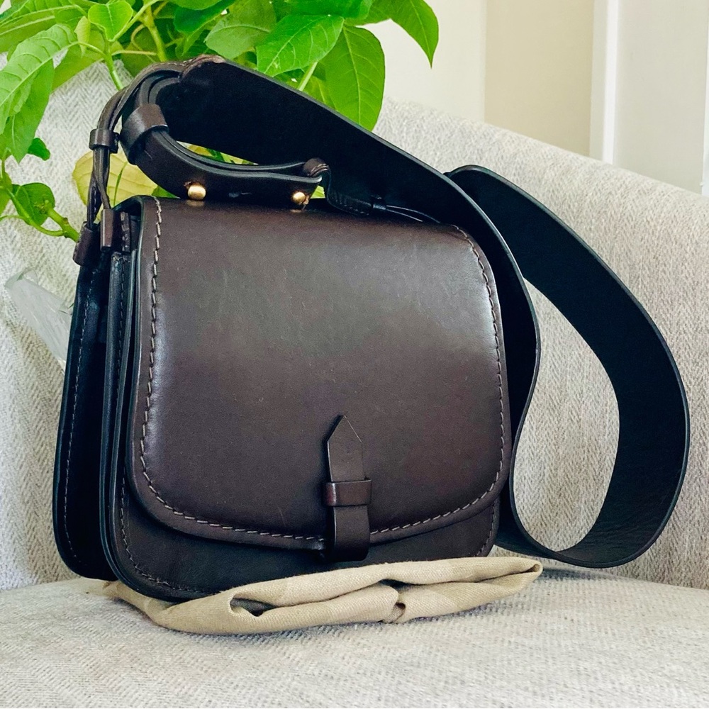 MaxMara Crossbody Saddle Leather Bag